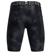 Under Armour Sport-Leggings Printed HG (Tight, enganliegend) kurz schwarz/grau Herren