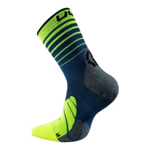 UYN Laufsocke Runner's Five (High-5-Technologie) blue/fluogelb - 1 Paar