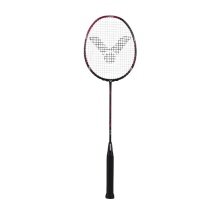 Victor Badmintonschläger Ultramate 8 (kopflastig, mittel) schwarz/violett - besaitet -