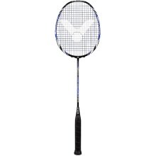 Victor Badmintonschläger V-4000 Wave Tech (88g/kopflastig/mittel) schwarz/blau - besaitet -