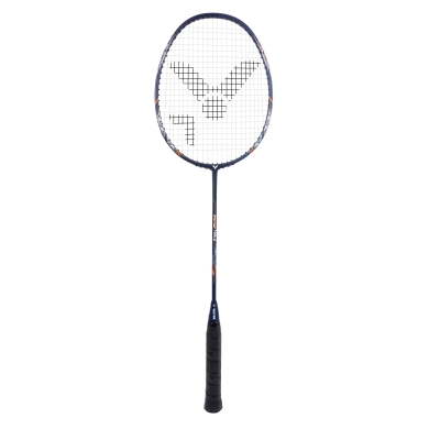 Victor Badmintonschläger Victec Ripple (84g/ausgewogen/mittel) dunkelblau - besaitet -