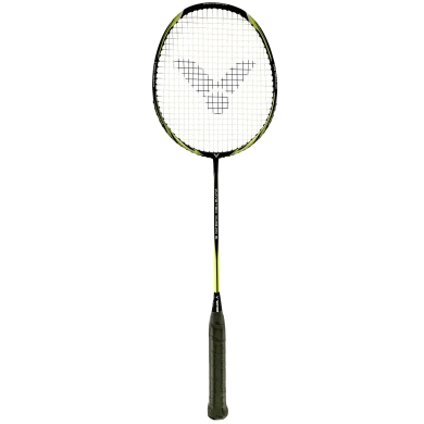 Victor Badmintonschläger Wavetec Magan 5 (kopflastig, steif) schwarz - besaitet -