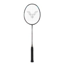 Victor Badmintonschläger Auraspeed HS Plus C (ausgewogen, sehr steif) schwarz - unbesaitet -