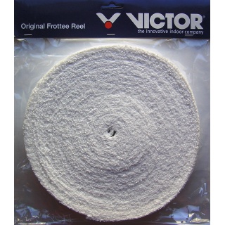 Victor Overgrip Frottee Grip (Übergriffband) weiss 12m Rolle