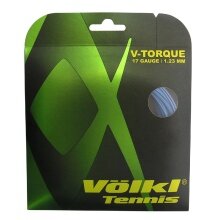 Besaitung mit Tennissaite Völkl V-Torque blau