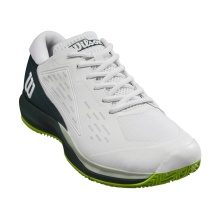 Wilson Tennisschuhe Rush Pro Ace Clay/Sandplatz (2E/weit) 2024 weiss/grün Herren