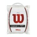 Wilson Overgrip Pro 0.6mm (Komfort/glatt/leicht haftend) weiss 12er Clip-Beutel