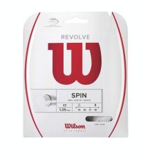 Besaitung mit Tennissaite Wilson Revolve (Spin+Haltbarkeit) weiss