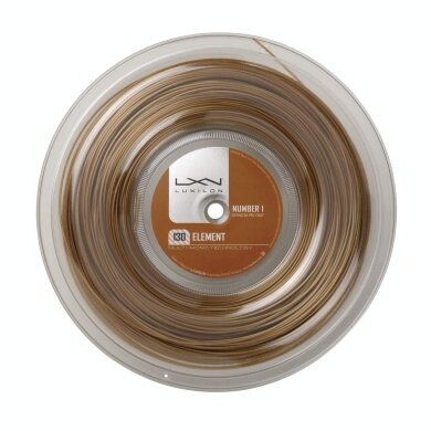 Luxilon Tennissaite Element (Haltbarkeit+Touch) bronzebraun 200m Rolle