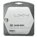 Besaitung mit Tennissaite Luxilon Savage 1.27 (Haltbarkeit+Spin) weiss