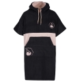 Wave Hawaii Poncho Barravento (Baumwolle/Velours) 160-190 cm schwarz Herren