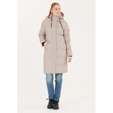 Whistler Winter-Steppmantel Audrey Long Puffer Jacket W-Pro 5000 (wasserdicht, winddicht) beige Damen