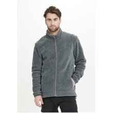 Whistler Fleecejacke Cocoon (Stehkragen, 100% Polyester) graumelange Herren