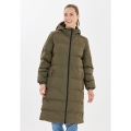 Whistler Winter-Steppmantel Abella Long Padded (Kapuze, warm, atmungsaktiv) dunkelgrün Damen