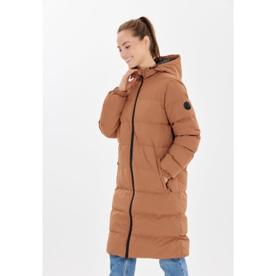 Whistler Winter-Steppmantel Abella Long Padded (Kapuze, warm, atmungsaktiv) cognacbraun Damen