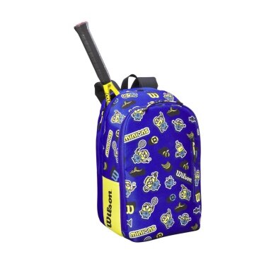 Wilson Tennis-Rucksack Minions 3.0 Team (Hauptfach, Schlägerfach) 2024 blau/gelb