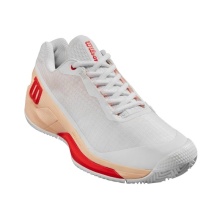 Wilson Tennisschuhe Rush Pro 4.0 Clay/Sandplatz 2024 weiss/peach Damen