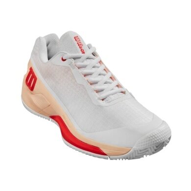 Wilson Tennisschuhe Rush Pro 4.0 Clay/Sandplatz 2024 weiss/peach Damen