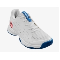 Wilson Tennisschuhe Rush Pro L Allcourt 2024 weiss/blau Kinder