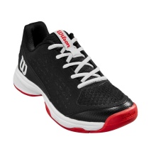 Wilson Tennisschuhe Rush Pro L Allcourt 2024 schwarz/rot Kinder