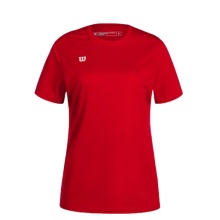 Wilson Sport-Shirt Fundamentals Shooting (100% Polyester) kurzarm rot Damen