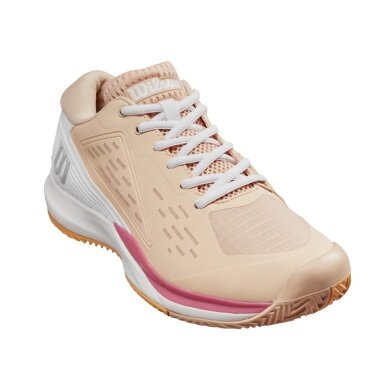 Wilson Tennisschuhe Rush Pro Ace Clay/Sandplatz 2024 pfirsischorange/weiss Damen