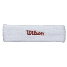 Wilson Stirnband Classic (90% Baumwolle) weiss