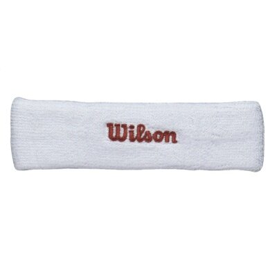 Wilson Stirnband Classic (90% Baumwolle) weiss