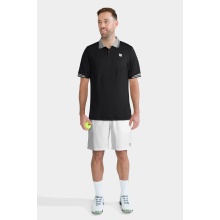 Wilson Tennis-Polo Star Tipped #19 schwarz Herren