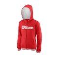 Wilson Hoodie Team Full Zip rot Kinder