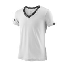 Wilson Shirt Team V-Neck weiss Mädchen