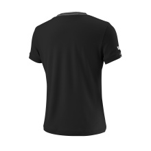 Wilson Tennis-Shirt Team V-Neck schwarz Mädchen