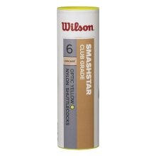 Wilson Badmintonbälle Smashstar Nylon gelb Dose 6er