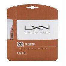 Besaitung mit Tennissaite Luxilon Element (Haltbarkeit+Touch) bronze