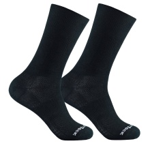 Wrightsock Sportsocken Crew Coolmesh II (dünn, atmungsaktiv, bequem) schwarz - 1 Paar