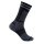 Wrightsock Sportsocken Crew Coolmesh II (dünn, atmungsaktiv, bequem) grau/schwarz - 1 Paar