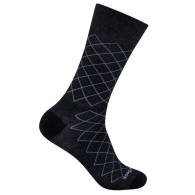 Wrightsock Alltag-Wandersocke Crew Stride schwarz - 1 Paar