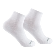 Wrightsock Sportsocken Quarter Coolmesh II (dünn, atmungsaktiv, bequem) weiss - 1 Paar