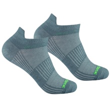 Wrightsock Sportsocken Sneaker Coolmesh II (mit Stabilisierungsfunktion) stahlgrau/blau - 1 Paar