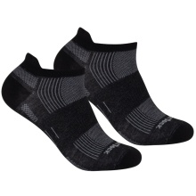 Wrightsock Laufsocke Sneaker Coolmesh II Run Tab (dünn, gepolstert) schwarz - 1 Paar