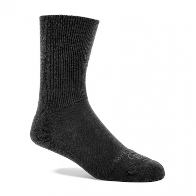 Wundersocks Wandersocke Crew Alp Merinowolle schwarz - 1 Paar