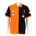 X-Bionic Freizeit-Polo Piquet Kurzarm schwarz/orange Herren (Größe L)