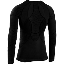 X-Bionic Funktions-Langarmshirt Rundhals Apani 4.0 Merino Unterwäsche schwarz/schwarz Herren