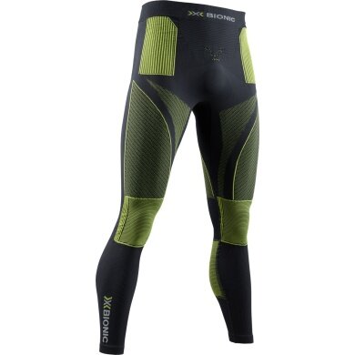 X-Bionic Funktionshose Pant Energy Accumulator 4.0 lang Unterwäsche charcoal/gelb Herren