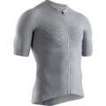 X-Bionic Fahrradshirt Bike Effektor 4.0 Full Zip kurzarm grau Herren