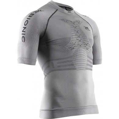 X-Bionic Laufshirt Running Fennec 4.0 kurzarm enganliegend grau Herren