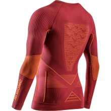 X-Bionic Funktions-Langarmshirt Rundhals Energy Accumulator 4.0 Unterwäsche weinrot/orange Herren