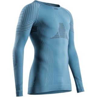 X-Bionic Langarmshirt Rundhals Invent 4.0 Unterwäsche blau Herren