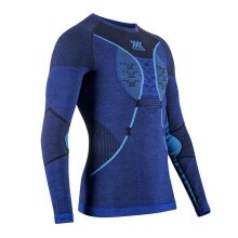 X-Bionic Funktionsunterwäsche Langarmshirt Merino-Natural Shirt (Merinowolle) blau Herren