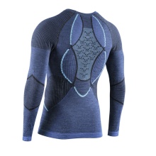 X-Bionic Funktionsunterwäsche Langarmshirt Merino-Natural Shirt (Merinowolle) blau Herren